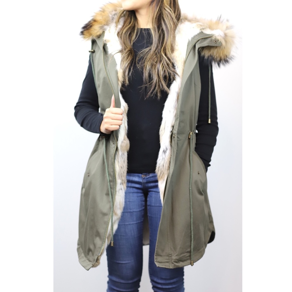 Rabbit fur vest